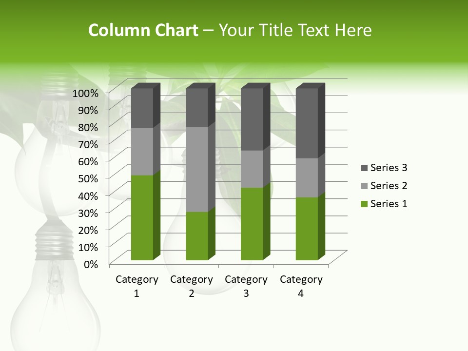 A Bunch Of Light Bulbs Hanging From A Tree PowerPoint Template