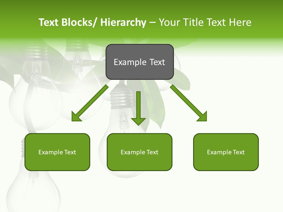 A Bunch Of Light Bulbs Hanging From A Tree PowerPoint Template