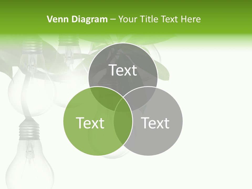 A Bunch Of Light Bulbs Hanging From A Tree PowerPoint Template