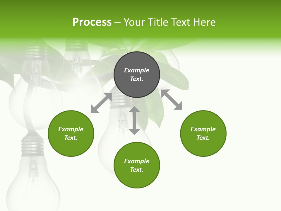 A Bunch Of Light Bulbs Hanging From A Tree PowerPoint Template