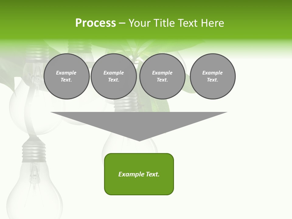 A Bunch Of Light Bulbs Hanging From A Tree PowerPoint Template