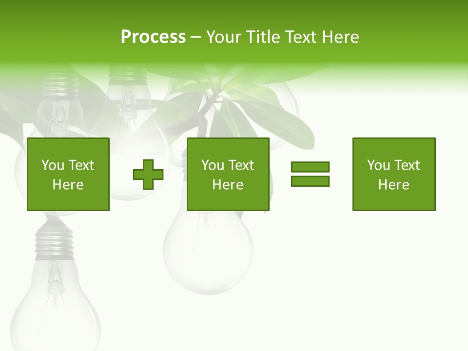 A Bunch Of Light Bulbs Hanging From A Tree PowerPoint Template