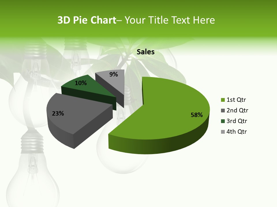 A Bunch Of Light Bulbs Hanging From A Tree PowerPoint Template