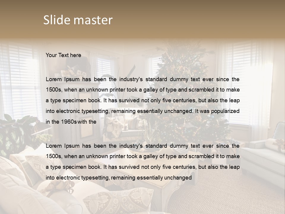 Celebration Caramel Confection PowerPoint Template