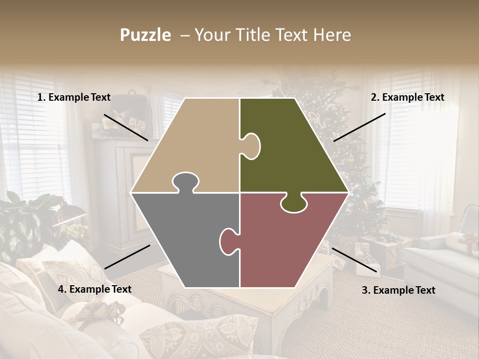 Celebration Caramel Confection PowerPoint Template