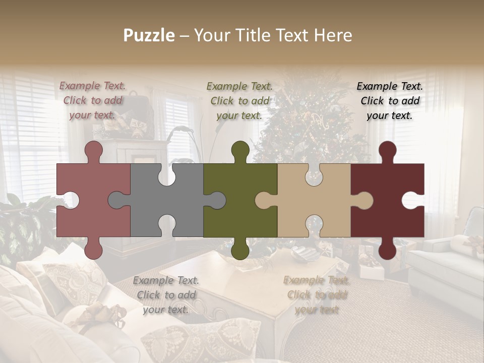 Celebration Caramel Confection PowerPoint Template