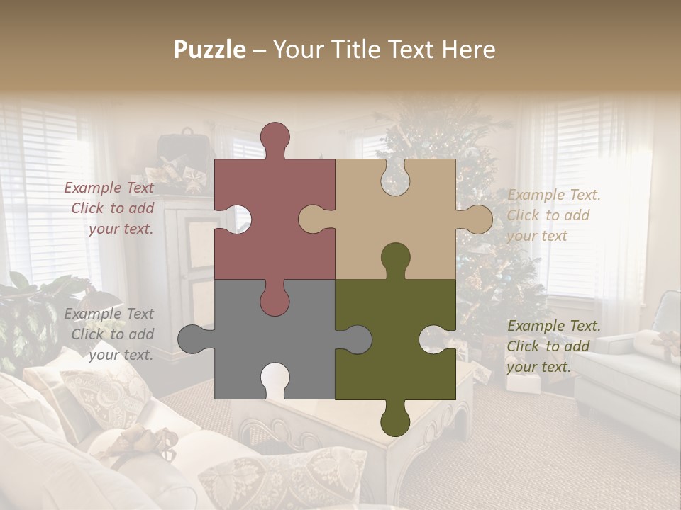 Celebration Caramel Confection PowerPoint Template