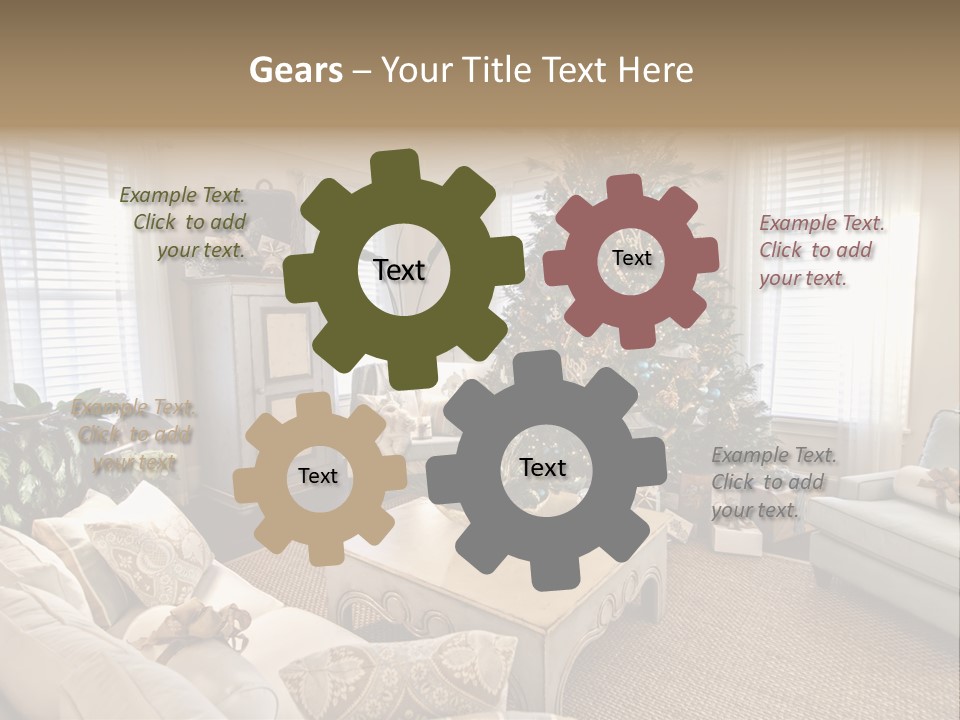 Celebration Caramel Confection PowerPoint Template