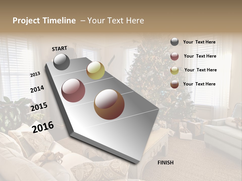 Celebration Caramel Confection PowerPoint Template
