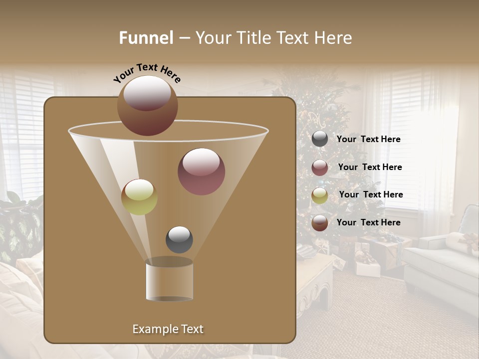 Celebration Caramel Confection PowerPoint Template