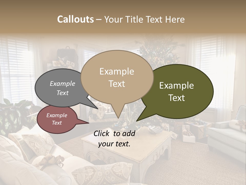 Celebration Caramel Confection PowerPoint Template