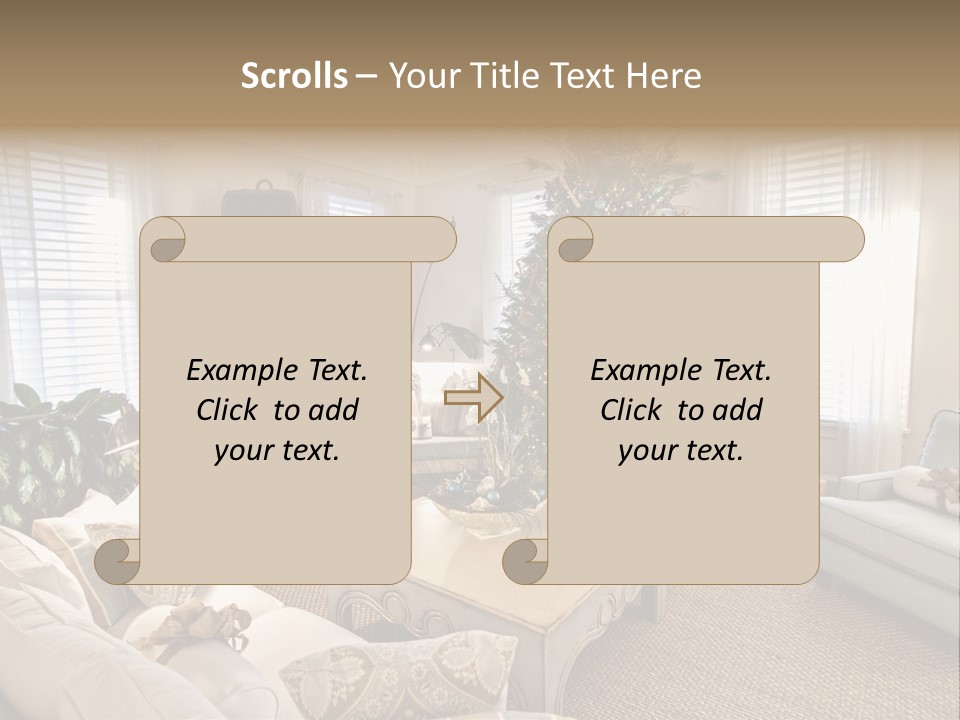Celebration Caramel Confection PowerPoint Template