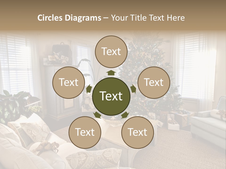 Celebration Caramel Confection PowerPoint Template