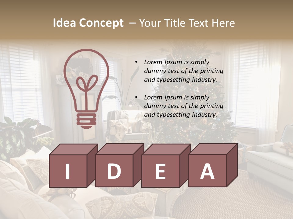 Celebration Caramel Confection PowerPoint Template