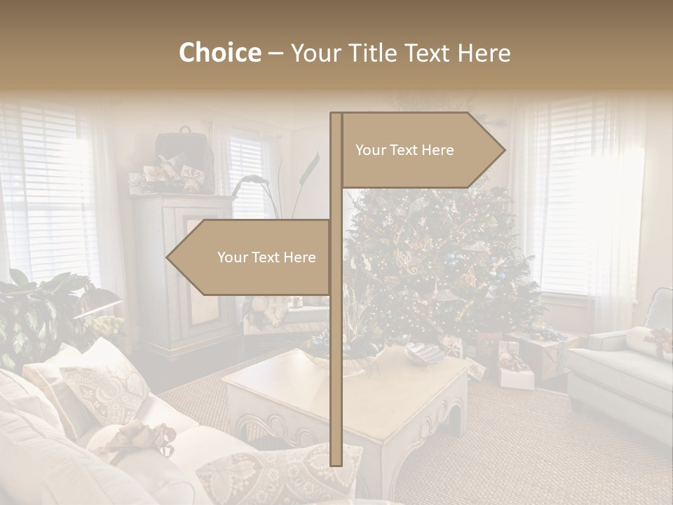 Celebration Caramel Confection PowerPoint Template