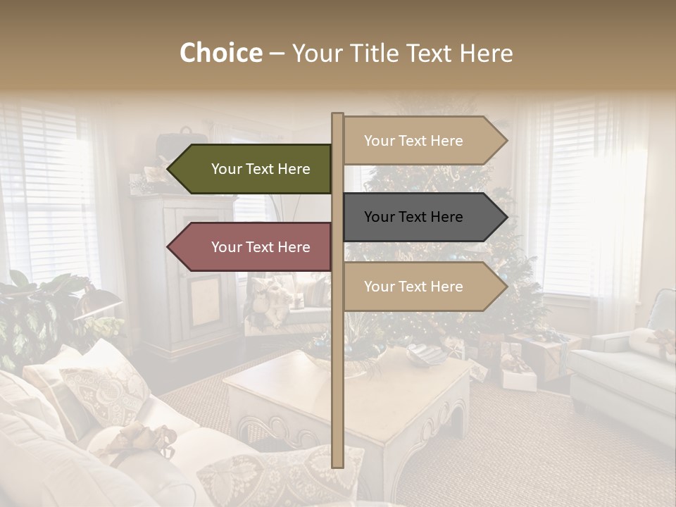 Celebration Caramel Confection PowerPoint Template