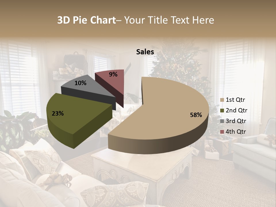 Celebration Caramel Confection PowerPoint Template