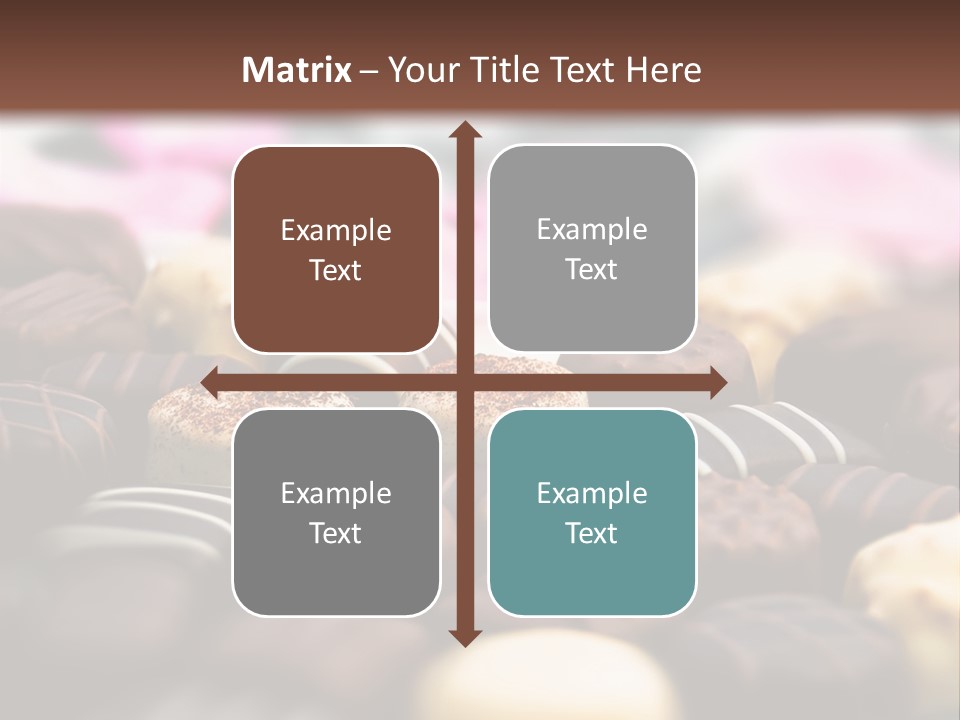 Celebration Caramel Confection PowerPoint Template