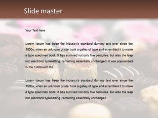 Celebration Caramel Confection PowerPoint Template