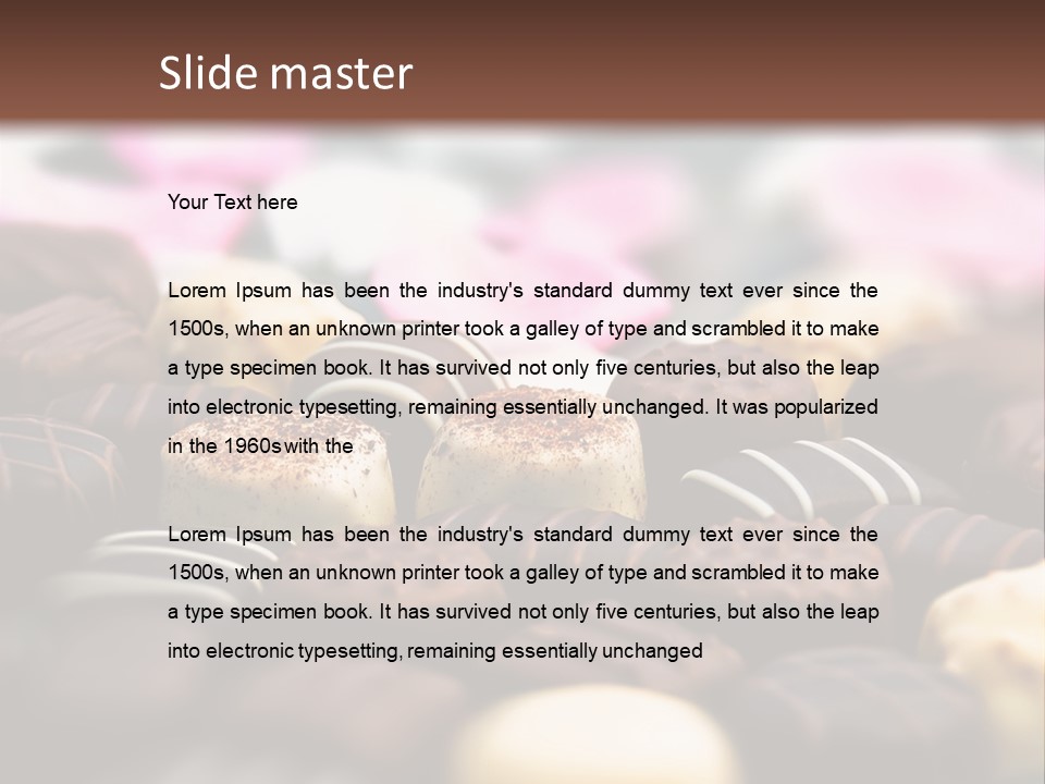 Celebration Caramel Confection PowerPoint Template