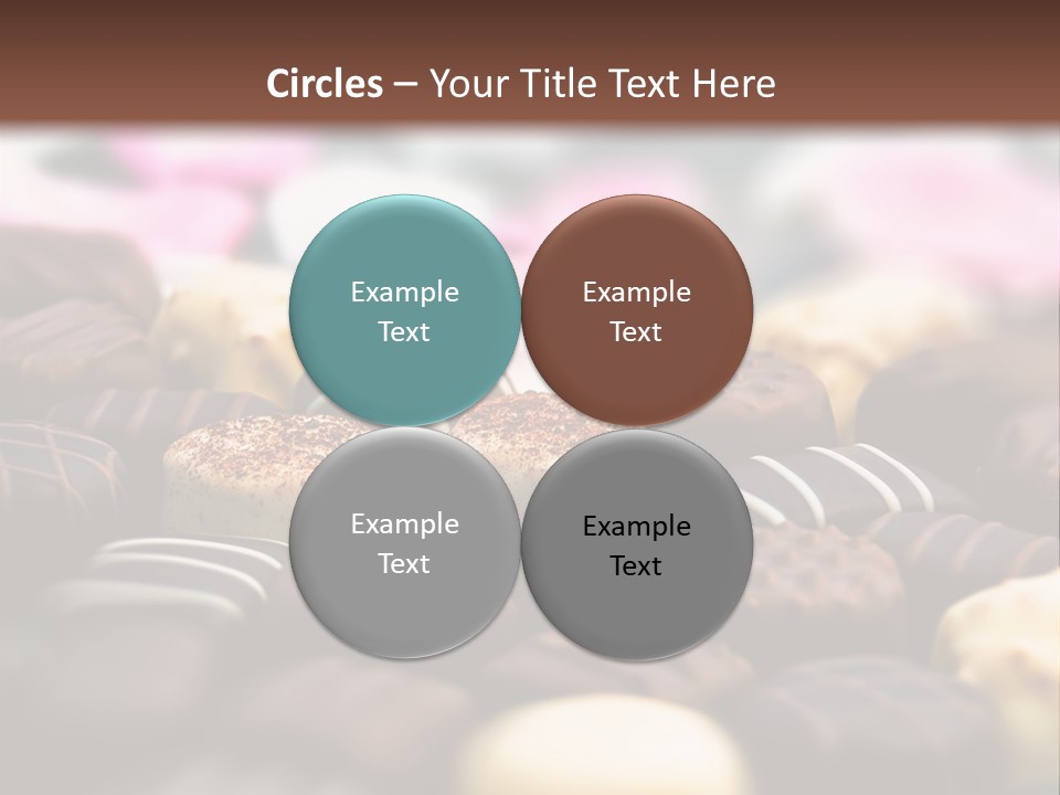 Celebration Caramel Confection PowerPoint Template