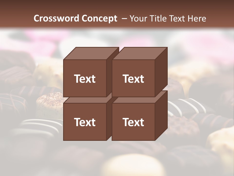 Celebration Caramel Confection PowerPoint Template