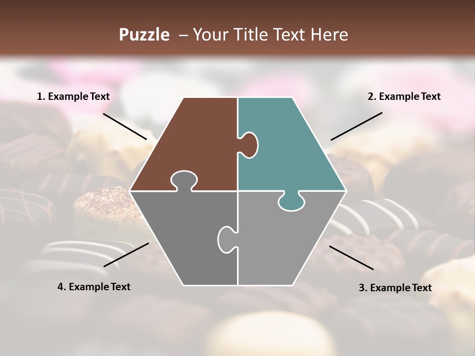 Celebration Caramel Confection PowerPoint Template