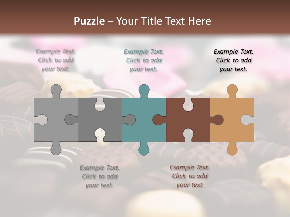 Celebration Caramel Confection PowerPoint Template