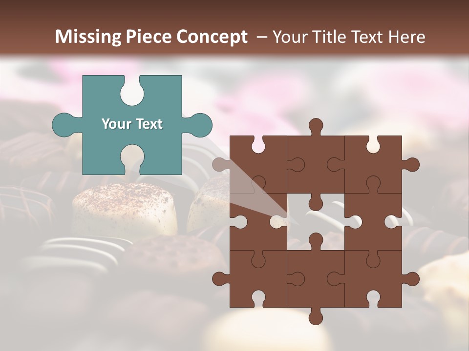 Celebration Caramel Confection PowerPoint Template