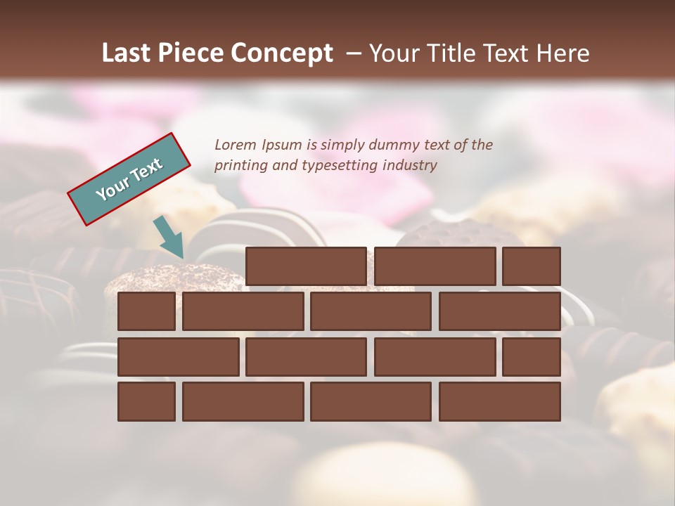 Celebration Caramel Confection PowerPoint Template