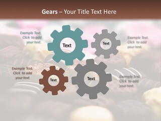 Celebration Caramel Confection PowerPoint Template