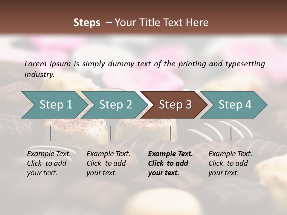 Celebration Caramel Confection PowerPoint Template