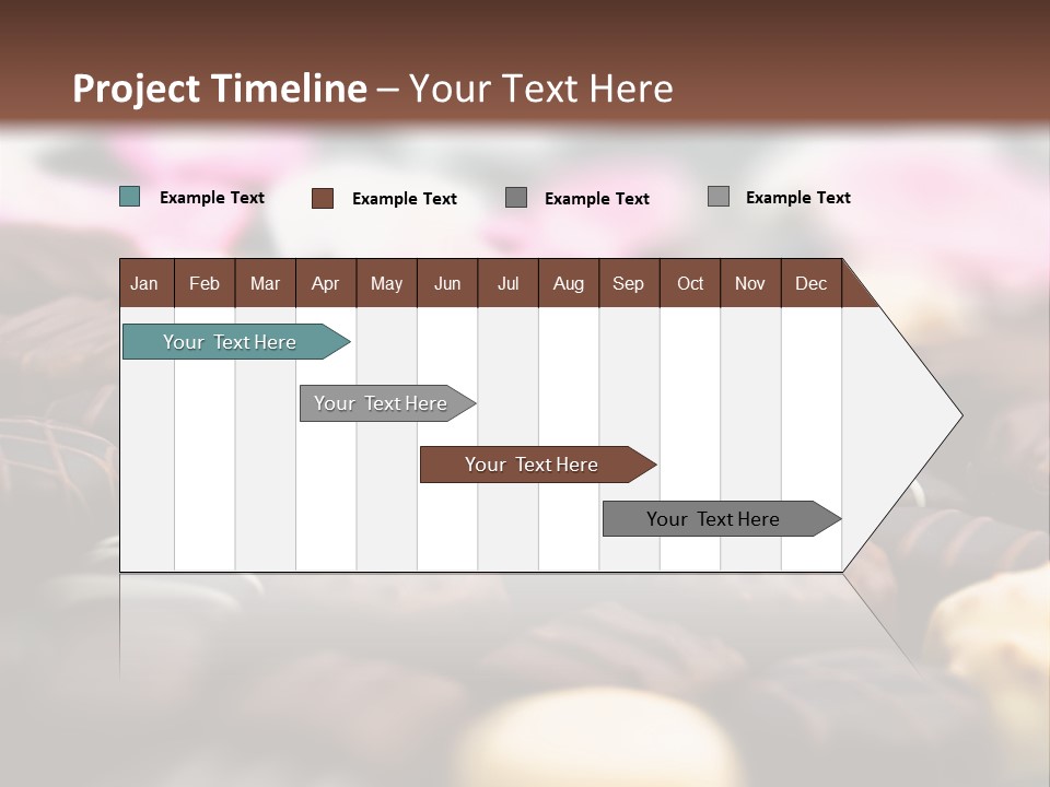 Celebration Caramel Confection PowerPoint Template