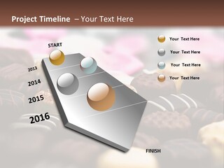Celebration Caramel Confection PowerPoint Template