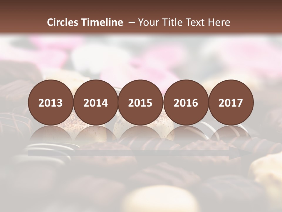 Celebration Caramel Confection PowerPoint Template