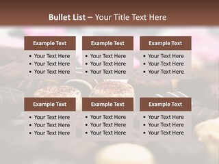 Celebration Caramel Confection PowerPoint Template