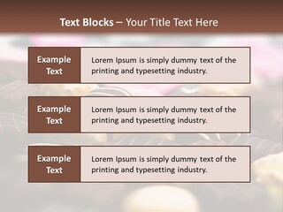 Celebration Caramel Confection PowerPoint Template
