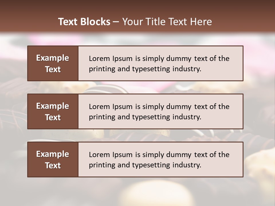 Celebration Caramel Confection PowerPoint Template