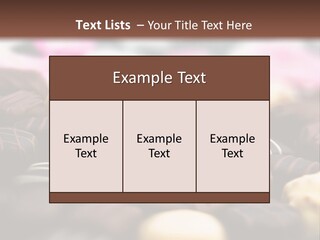 Celebration Caramel Confection PowerPoint Template