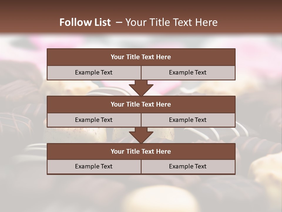 Celebration Caramel Confection PowerPoint Template