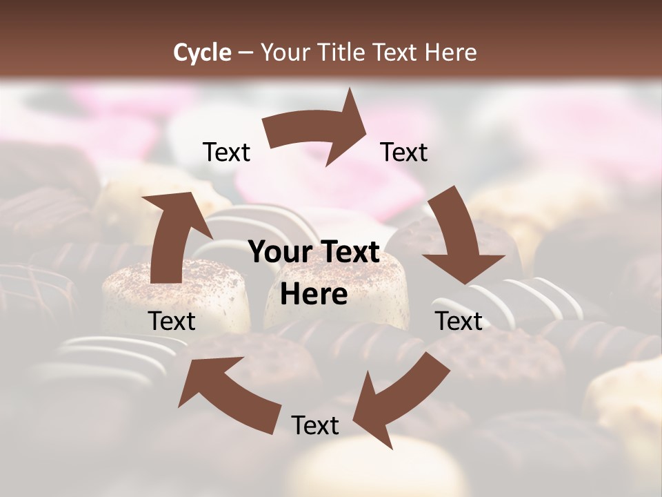 Celebration Caramel Confection PowerPoint Template