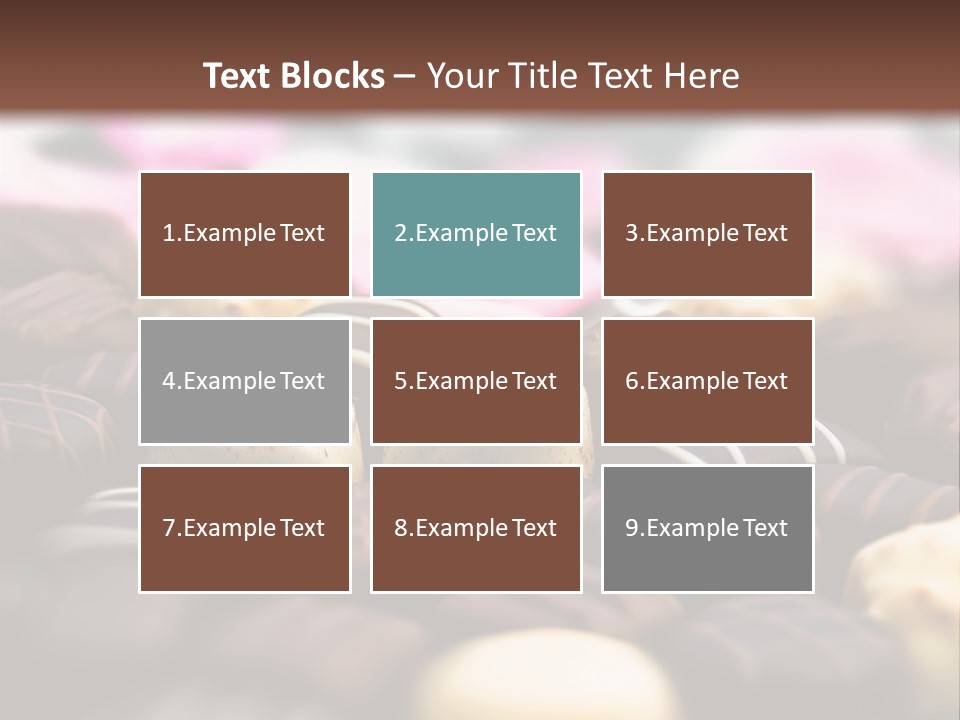 Celebration Caramel Confection PowerPoint Template