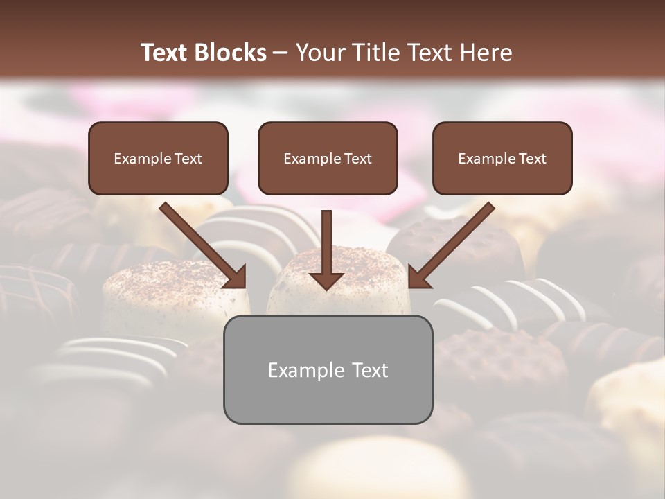 Celebration Caramel Confection PowerPoint Template