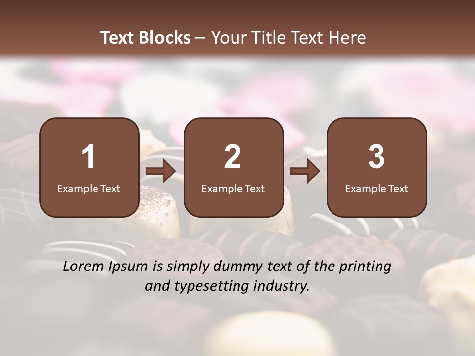 Celebration Caramel Confection PowerPoint Template