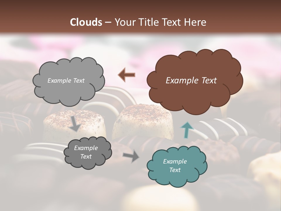 Celebration Caramel Confection PowerPoint Template