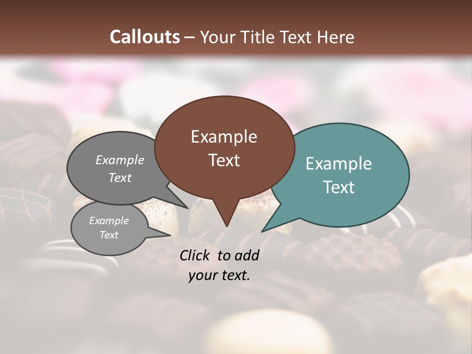 Celebration Caramel Confection PowerPoint Template