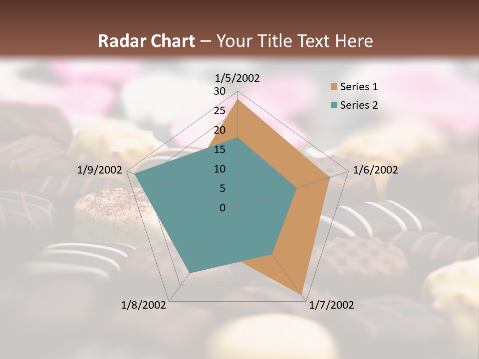 Celebration Caramel Confection PowerPoint Template