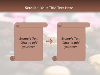 Celebration Caramel Confection PowerPoint Template