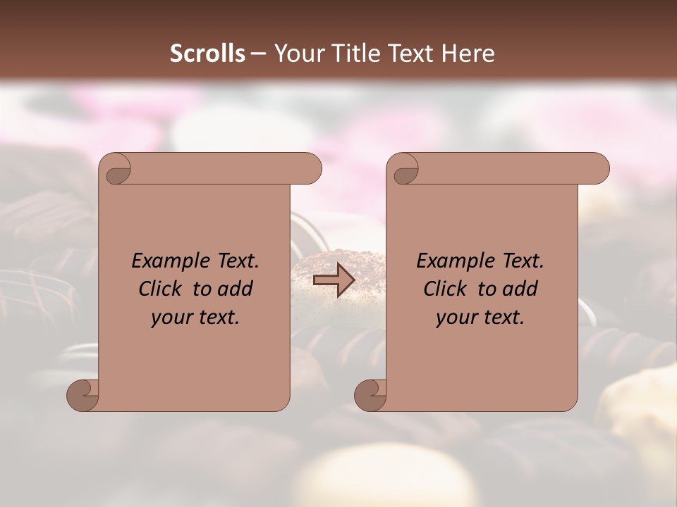Celebration Caramel Confection PowerPoint Template