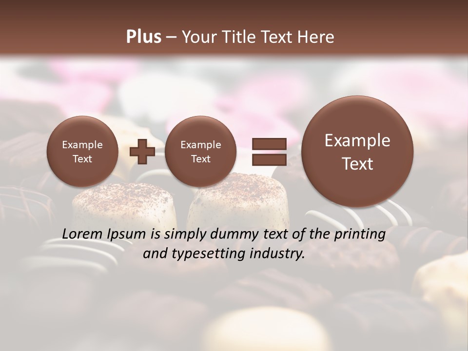 Celebration Caramel Confection PowerPoint Template